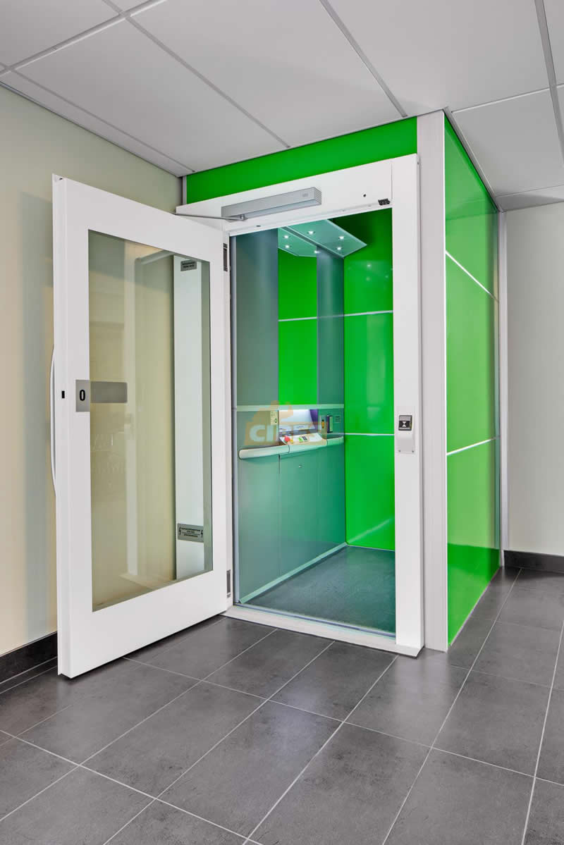 Passenger lift in a modern church building, Sweden - Cibes新盛娱乐瑞典品牌电梯