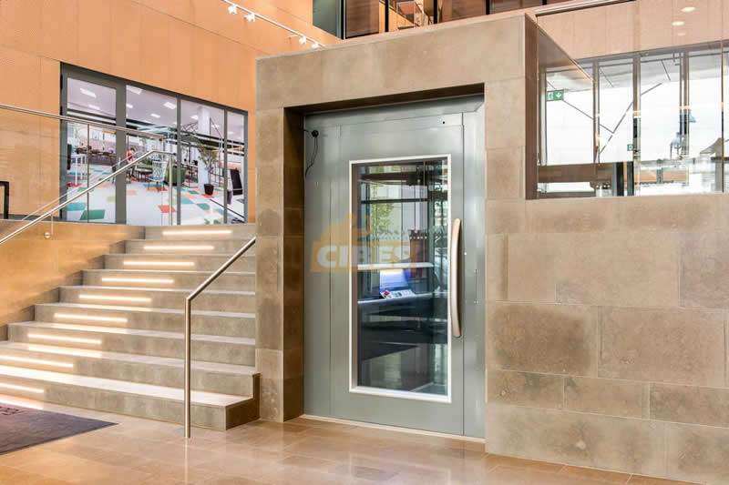 Cibes A5000 at Uarda 7 office building, Stockholm - Cibes新盛娱乐瑞典品牌电梯