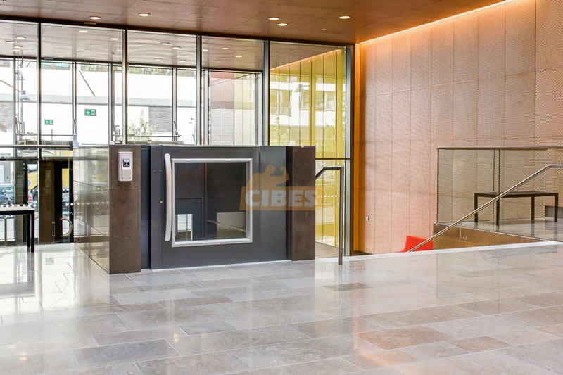 Cibes A5000 at Uarda 7 office building, Stockholm - Cibes新盛娱乐瑞典品牌电梯
