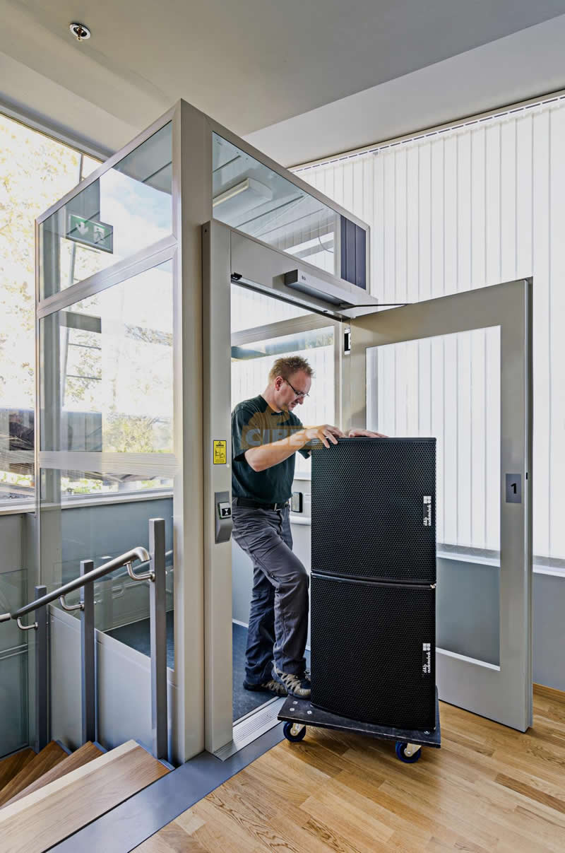 Passenger lift Cibes A5000 at the Concert Hall of G?vle - Cibes新盛娱乐瑞典品牌电梯